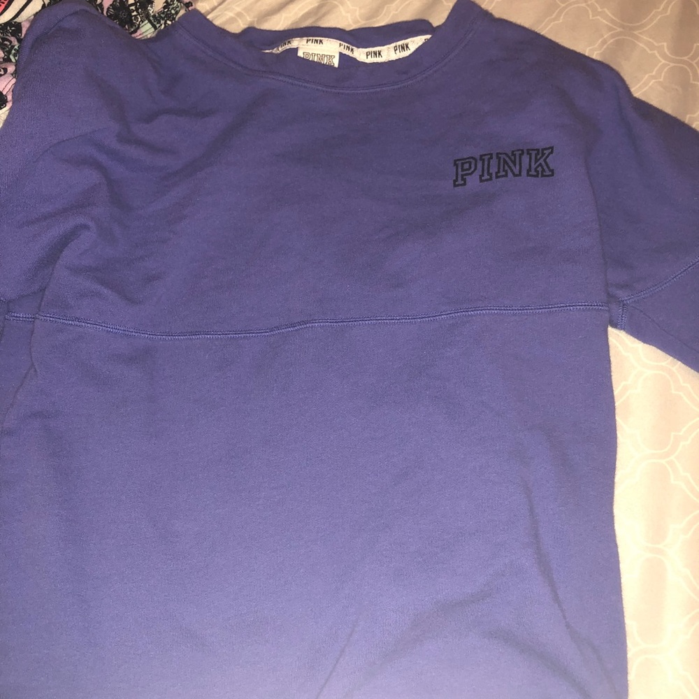 Pink long sleeve crew top